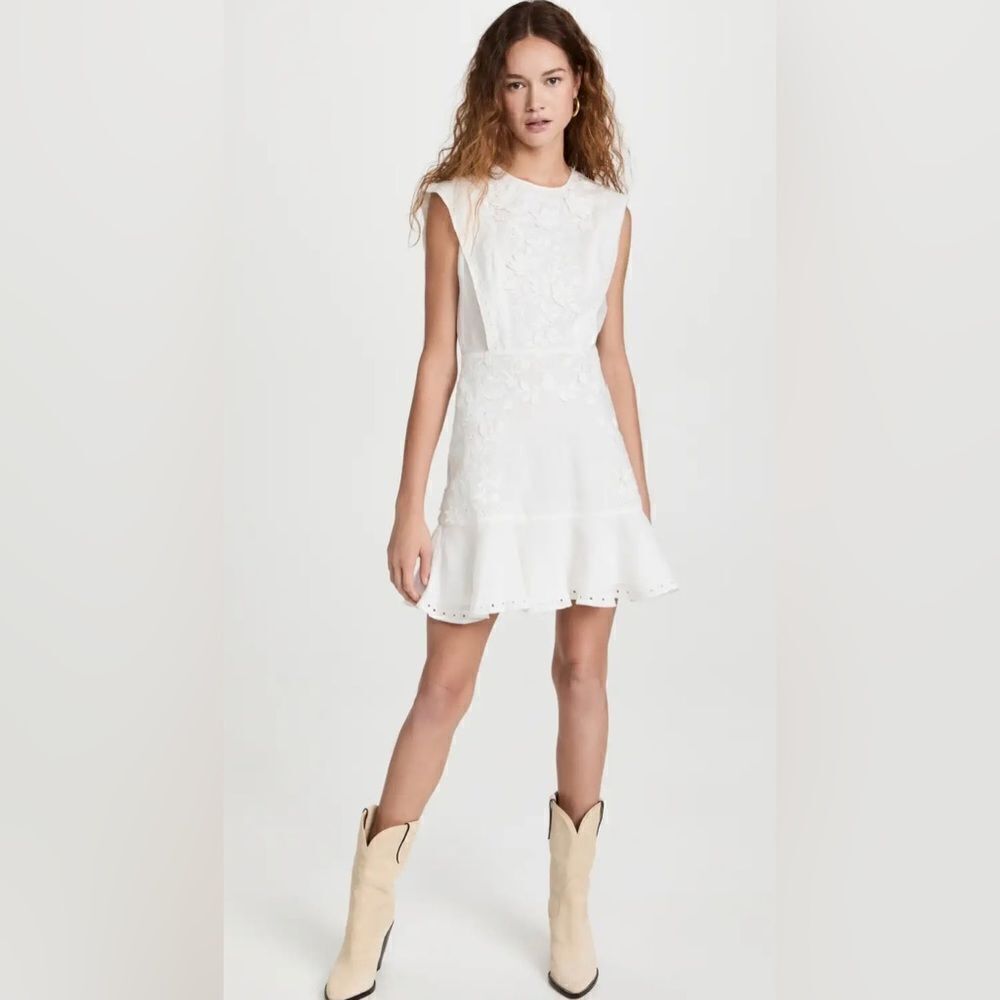 Veronica Beard Kerison Embroidered Minidress szie 8